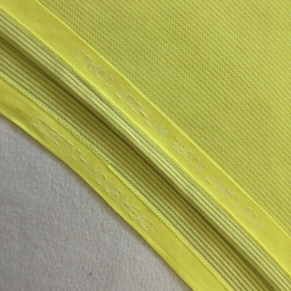 Lululemon Men Solid Yellow Metal Vent Tech Short Sleeve SS Crew Workout Shirt L - Picture 4 of 7